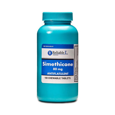 Comprimés à mâcher Siméthicone Reliable 1 Labs 80 mg - 100 unités