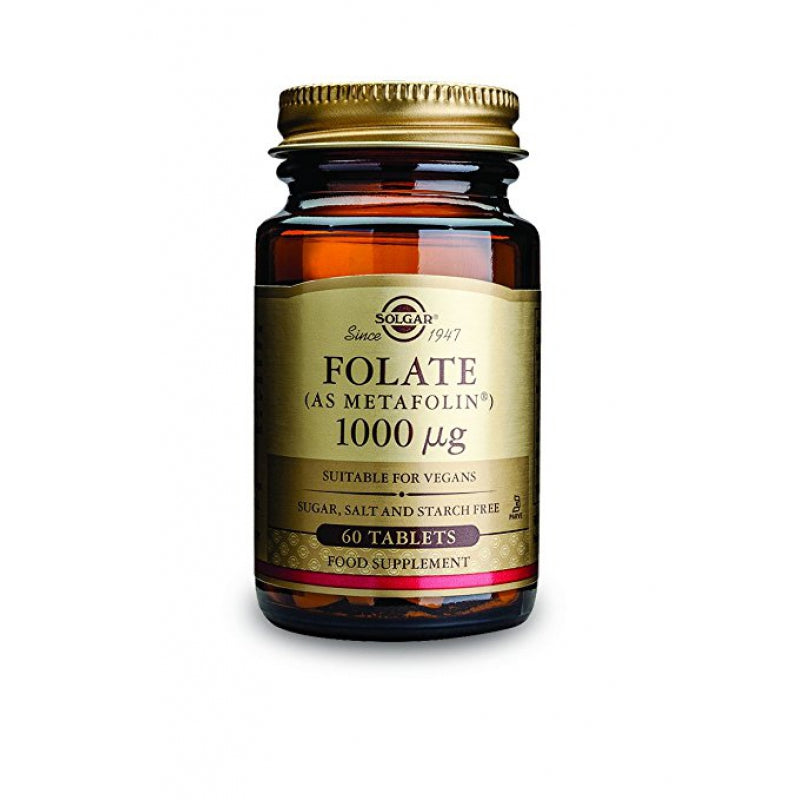Solgar Folate 1,000 Mcg - 60 Tablets