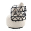 Silla de sala de estar tapizada y con botones COOLMORE