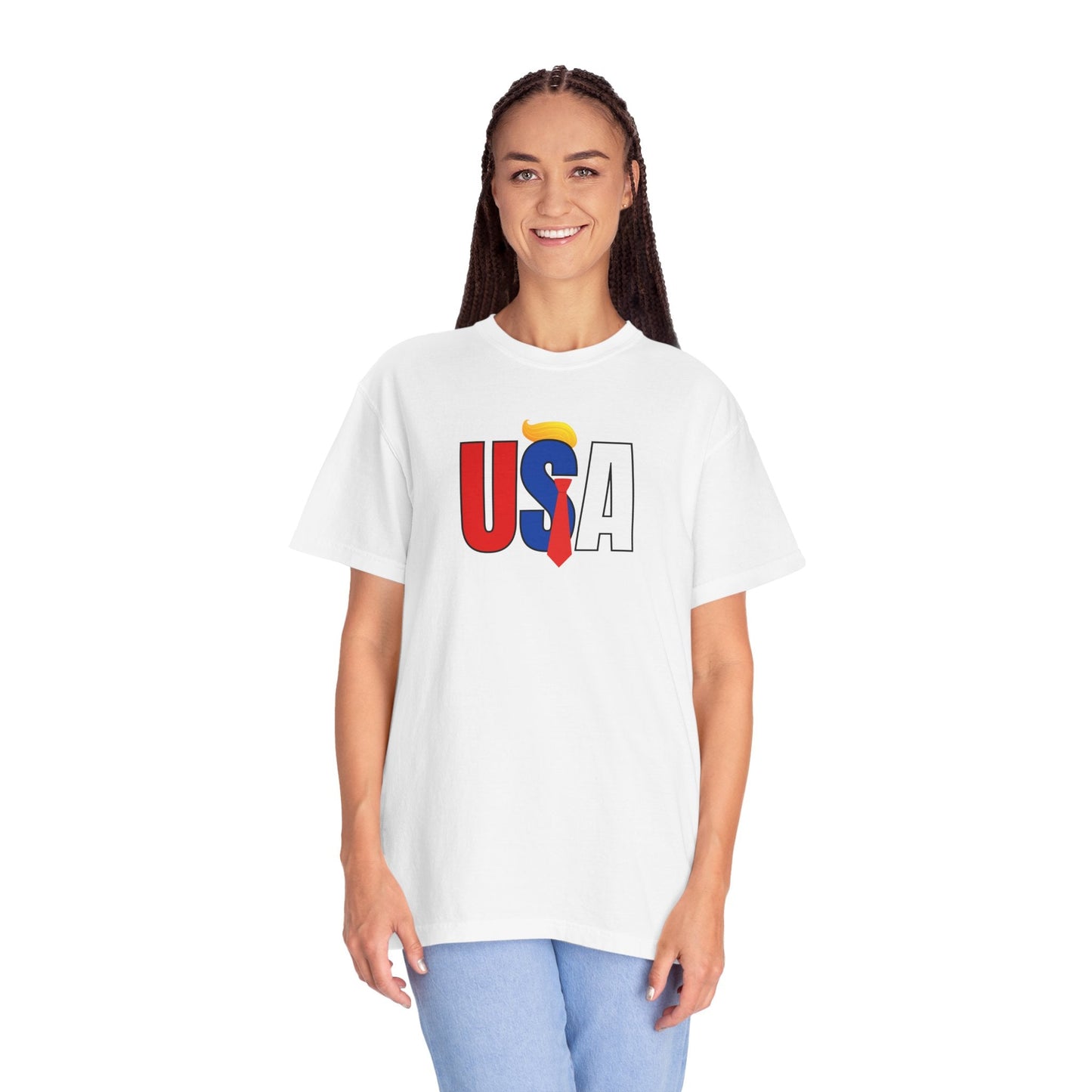 Camiseta Unisex Gráfica Colorida de EE. UU.