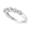 14K White Gold 5-Stone Diamond Band Ring - Size 7