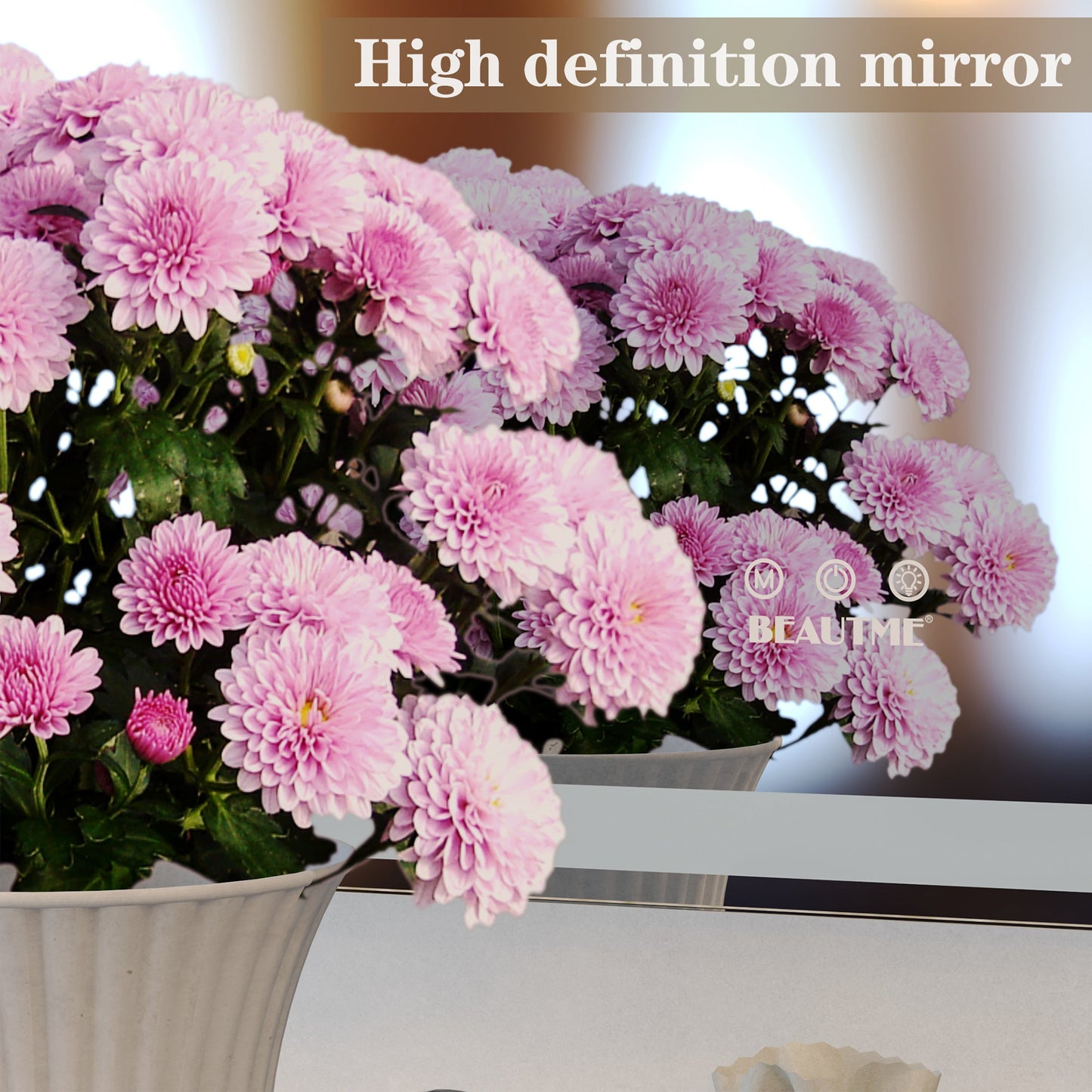 72x32 Inch LED Bathroom Mirror with 3 Color Modes