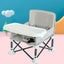 Children's dining chair portable foldable baby dining chair baby dining table small chair baby eating out folding - Korvel