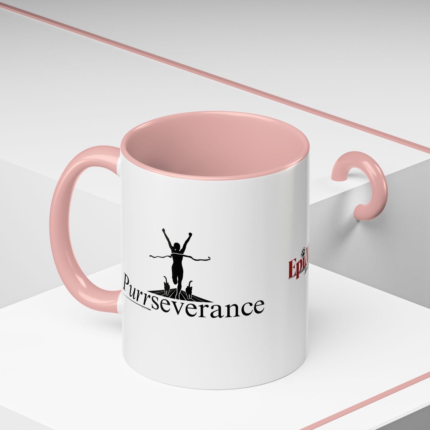 Purrseverance Accent Coffee Mug - Stylish & Functional