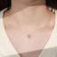 1 Carat Moissanite Necklace in 925 Sterling Silver