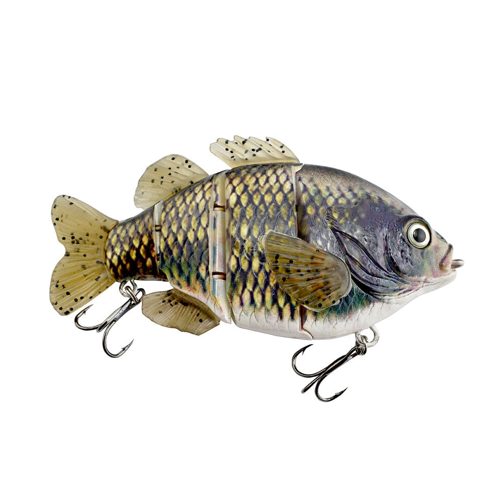 PVC Soft Tail Sub Bait 4-Section Tilapia Sub Multi Section Artificial Bait Freshwater Sub Bait - Korvel