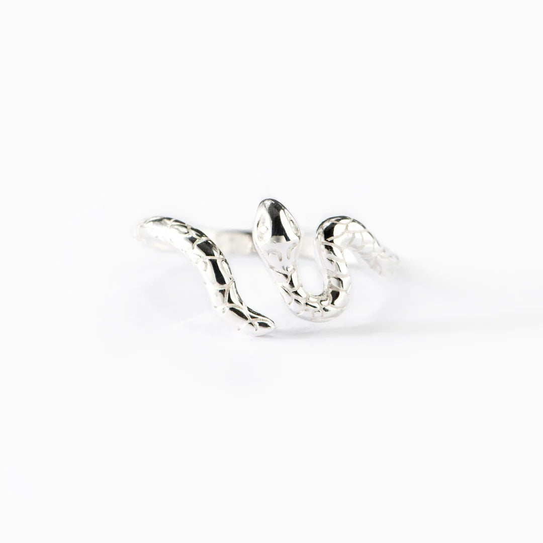 925 Sterling Silver Snake Ring - Korvel