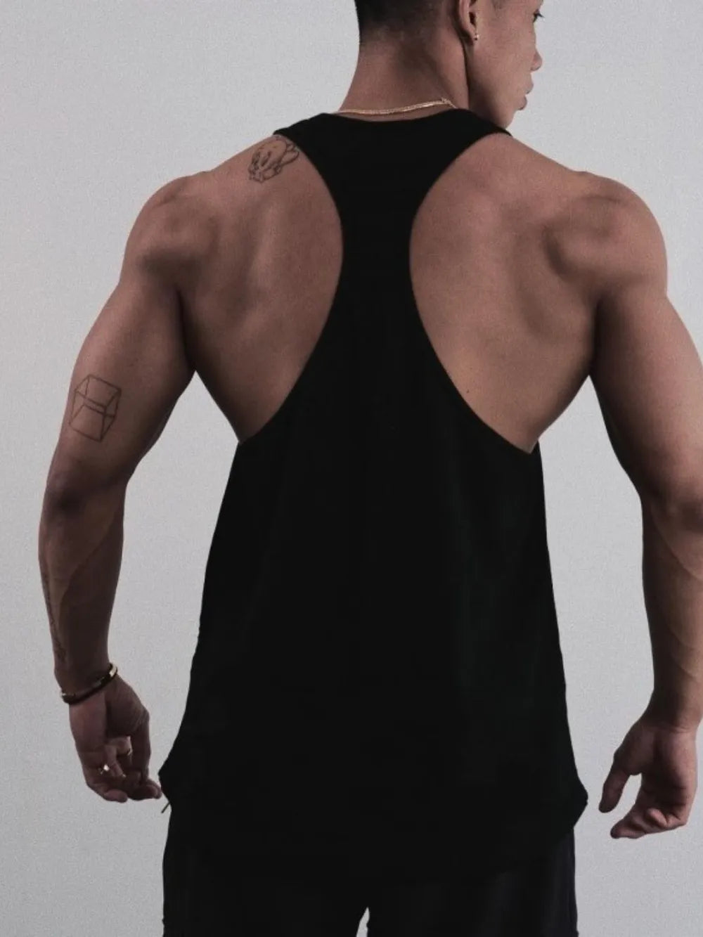 Débardeur graphique à larges bretelles pour hommes grandes tailles