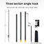Portable Aluminum Alloy Camping Lamp Holder with Storage Bag