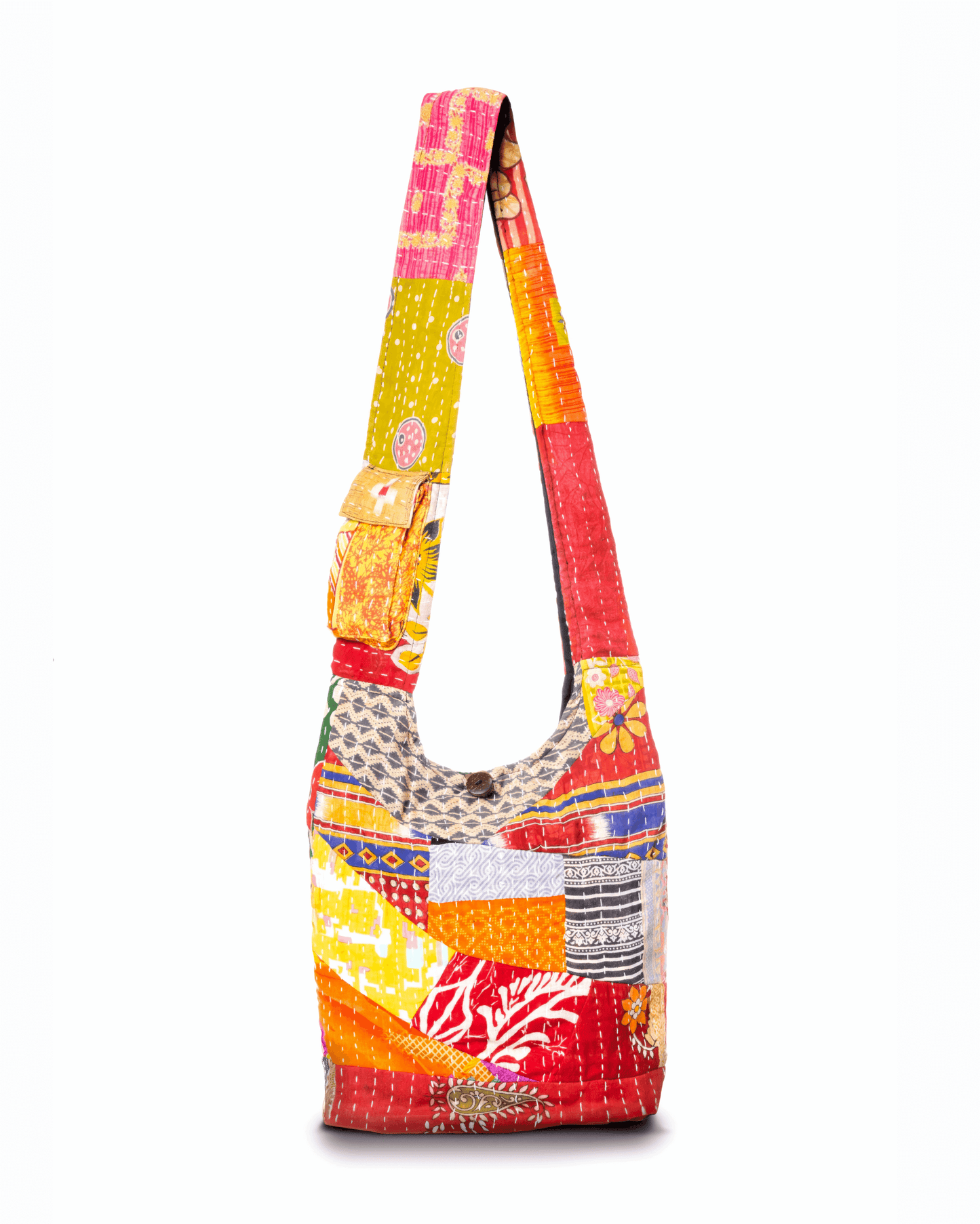 Bolso Hobo de Parchwork Kantha de la Colección Kathmandu