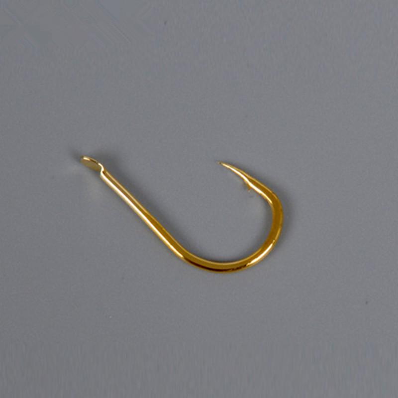 LEO 500pcs Ganchos de Pesca Dorados - Múltiples Tamaños, Anticorrosión