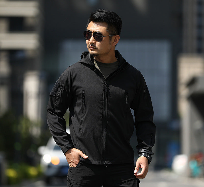 Men's Waterproof Camouflage Soft Shell Jacket