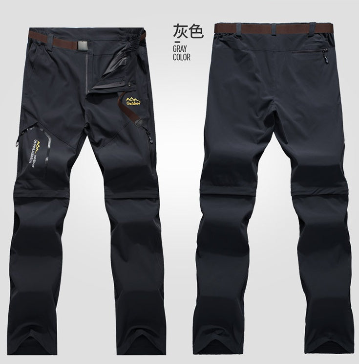 Pantalons de randonnée à séchage rapide avec shorts détachables