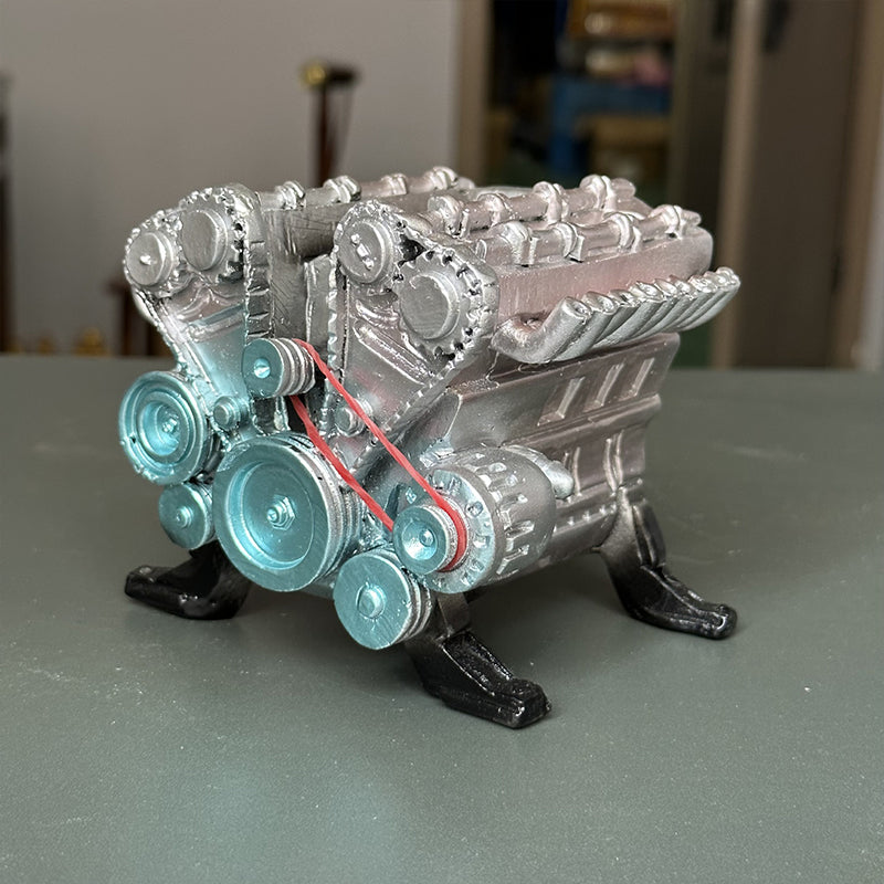 Kit de modèle de moteur de voiture en résine à 8 cylindres - Assemblage DIY premium