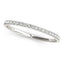 14k White Gold Pave Set Round Diamond Engagement Ring