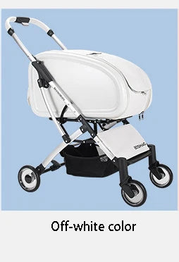 Fashionable Pet Dog Cats Four Wheeled Cart Lightweight Foldable Separable When Going Out Small Medium-Sized Pets Dog Stroller - Korvel