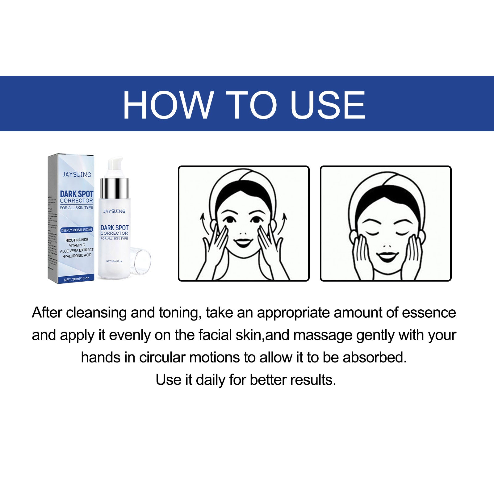 Face Repair Serum, Lightens Spots, Improves Skin Tone, Brightens Skin Face Serum - Korvel