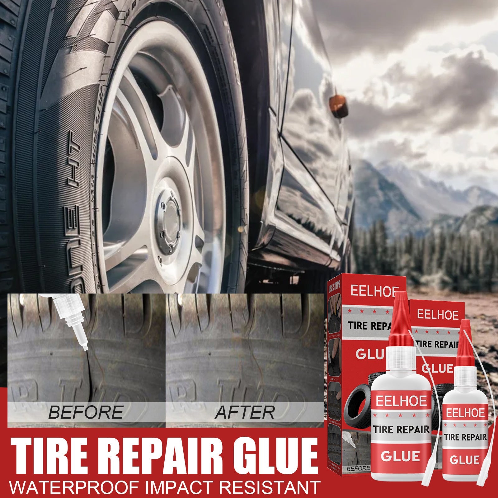 EELHOE New Multifunctional Glue Tire Sole Repair Multifunctional Glue Repair Glue - Korvel
