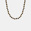 Collar de cuentas de ágata negra chapado en oro hecho a mano para mujeres