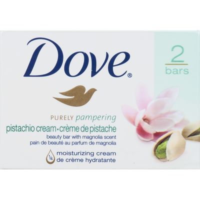 Jabón en Barra Dove Purely Pampering Crema de Pistacho - Paquete de 2 Unidades