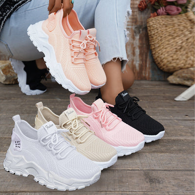 Flyknit Mesh Women's Breathable Casual Sneakers