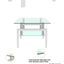 White Coffee Table Clear Coffee Table Modern Side Center Tables for Living Room Living Room Furniture - Korvel
