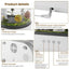 Raindrop - style aroma humidifier with lights, white noise, and essential oil diffusion for home. - Korvel