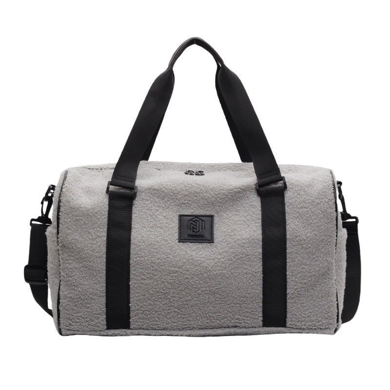 Sac à bandoulière en lambswool décontracté pour le voyage
