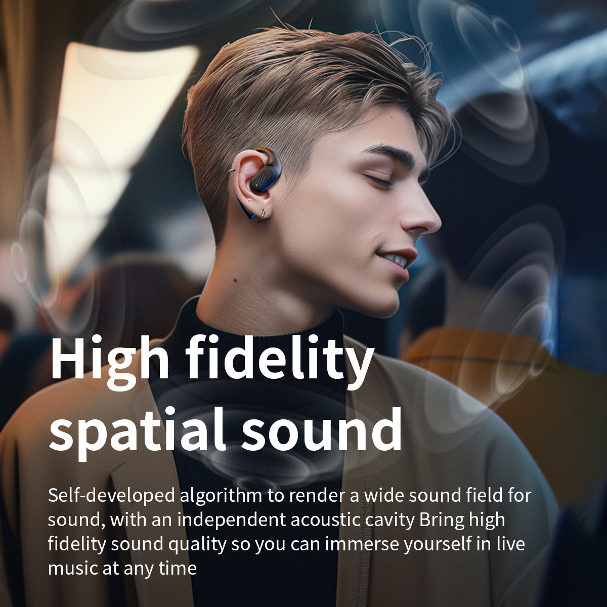 Premium Single Side Bluetooth Earphones with Long Battery Life