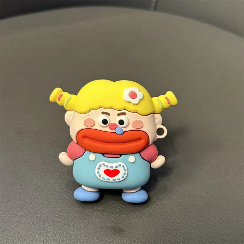 AirPods 5th generation silicone wireless Bluetooth earphone protective case suitable for Apple Pro 2nd generation cute box - Korvel
