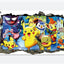 New 3D Pikachu Wall Sticker Pok é mon Wallpaper Self adhesive Cartoon Graffiti Anime Poster Children's Room PVC - Korvel