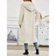 Elegant Long Sleeve Hooded Wool Women's Overcoat