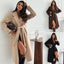 Manteau en Laine Élégant à Manches Longues pour Femmes