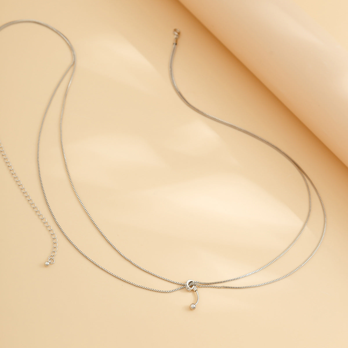 Thin chain belly button waist decoration body chain double-layer metal wind versatile waist chain - Korvel