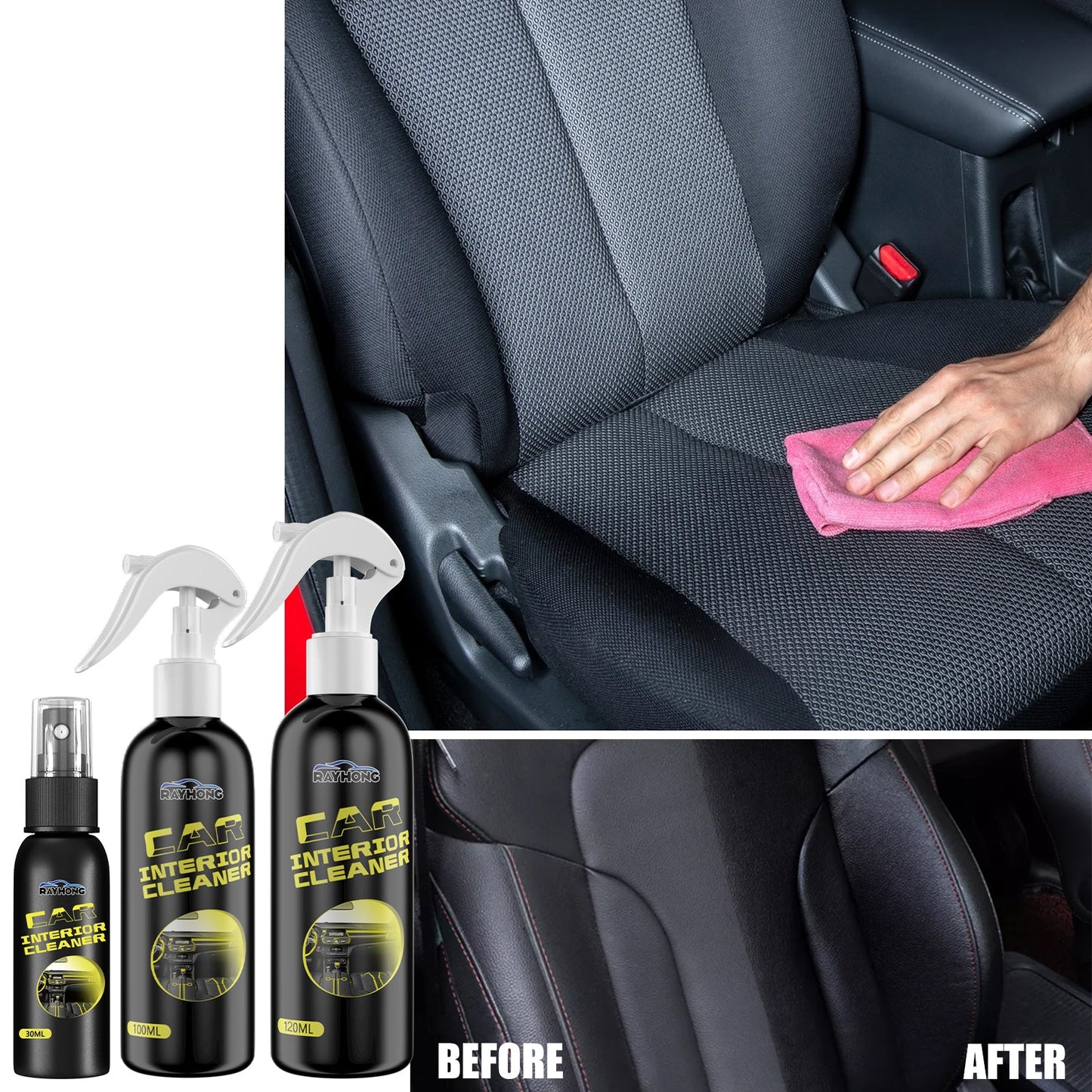 Premium Car Interior Cleaner for Upholstery and Leather