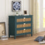 3 Drawer Cabinet Natural rattan American Furniture Suitable for bedroom living room study - Korvel