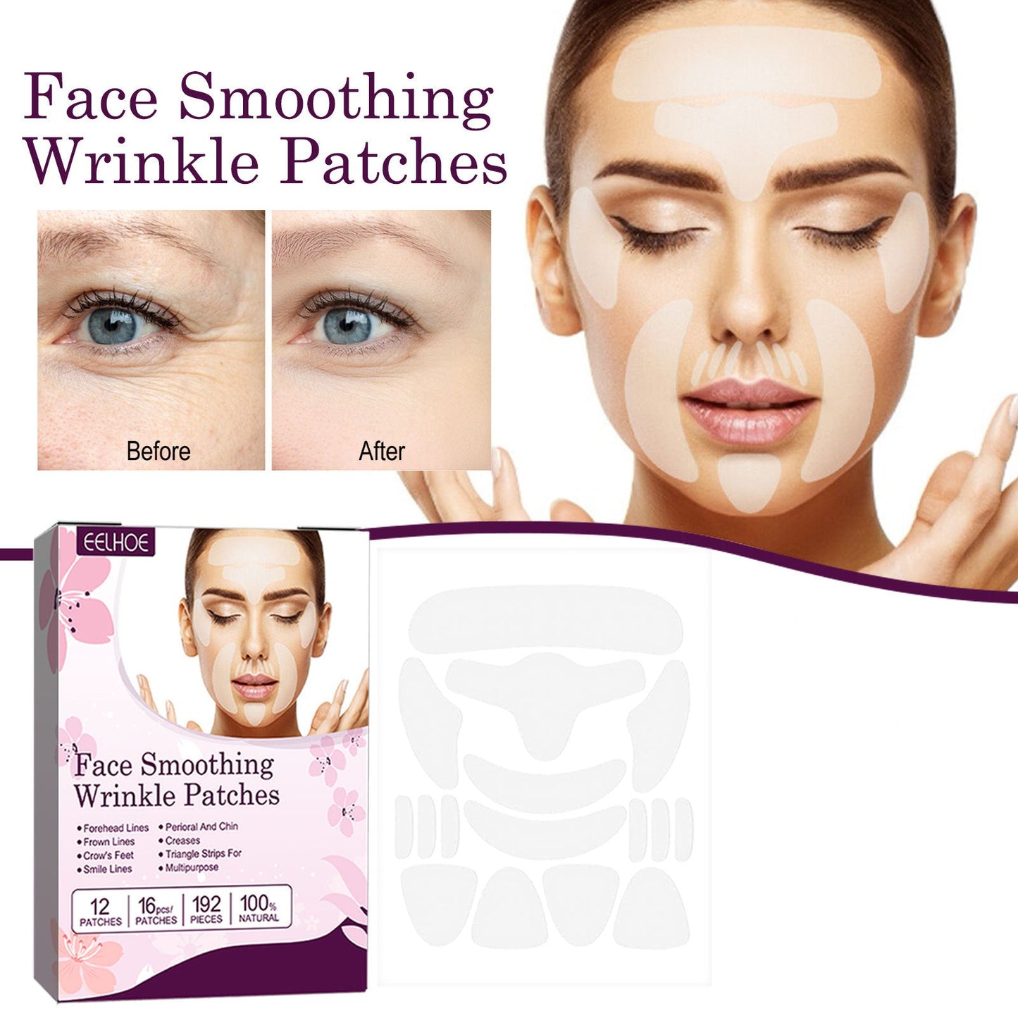 Face Smoothing And Anti-Wrinkle Patch, Lighten The Fine Lines In The Eyes And Lift The Lines On The Head - Korvel