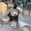 Ornements de Noël Élégants - Ensemble de 9 pièces, 8 cm