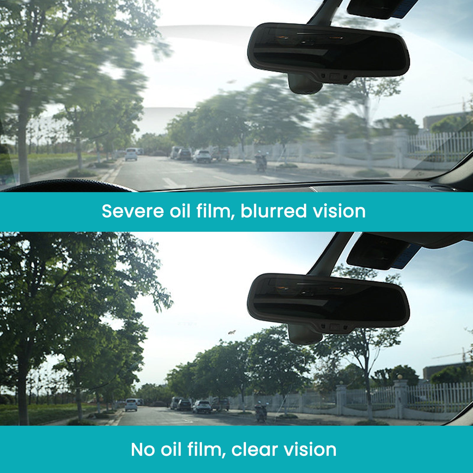 Glass Oil Film Removal Wipes, Car Windshield Anti-Fog Anti-Oil Anti-Rain Cleaning Wipes - Korvel