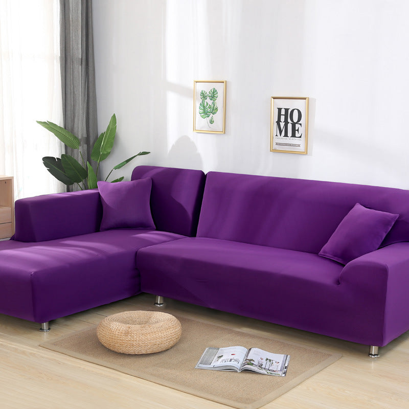 Solid color sofa cover, elastic tight package, full cover, fabric sofa cover, sofa cushion, sofa cover - Korvel