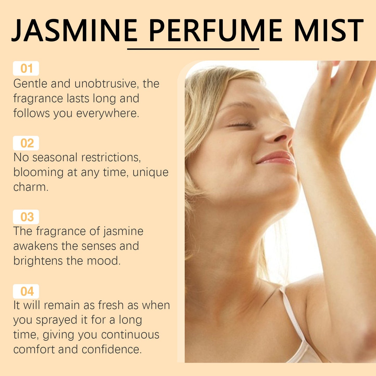 Light Brazilian Perfume for Women - Fresh Jasmine Scent