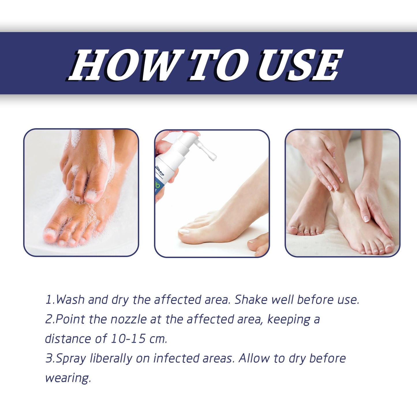Debacteria Foot Spray - Premium Foot Odor Remover