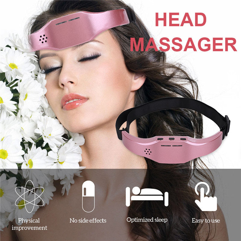 Electric Head Massager Sleep Monitor Migraine Relief Massager Insomnia Therapy Release Stress Sleep Therapy Device Sleeping Di - Korvel
