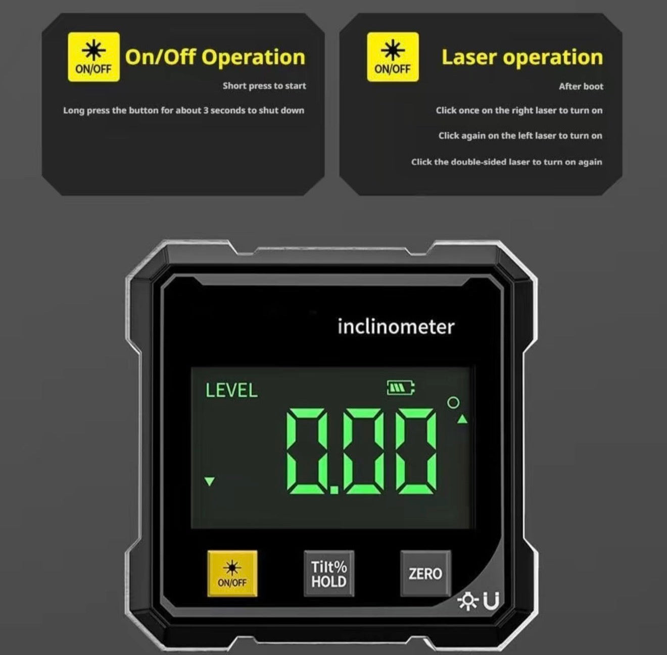PrecisionBeam Angle Meter for Accurate Measurements