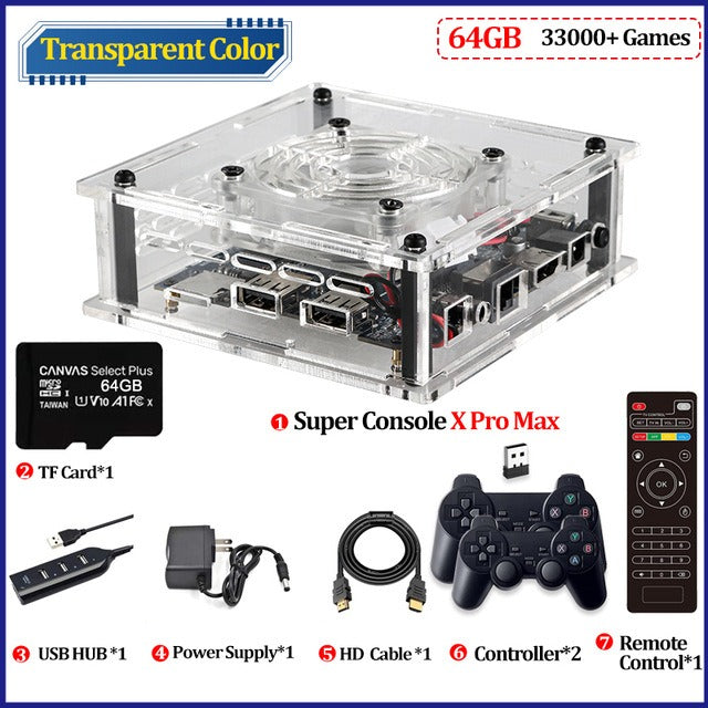 Super Console X Pro Max : Console de jeu vidéo rétro mini