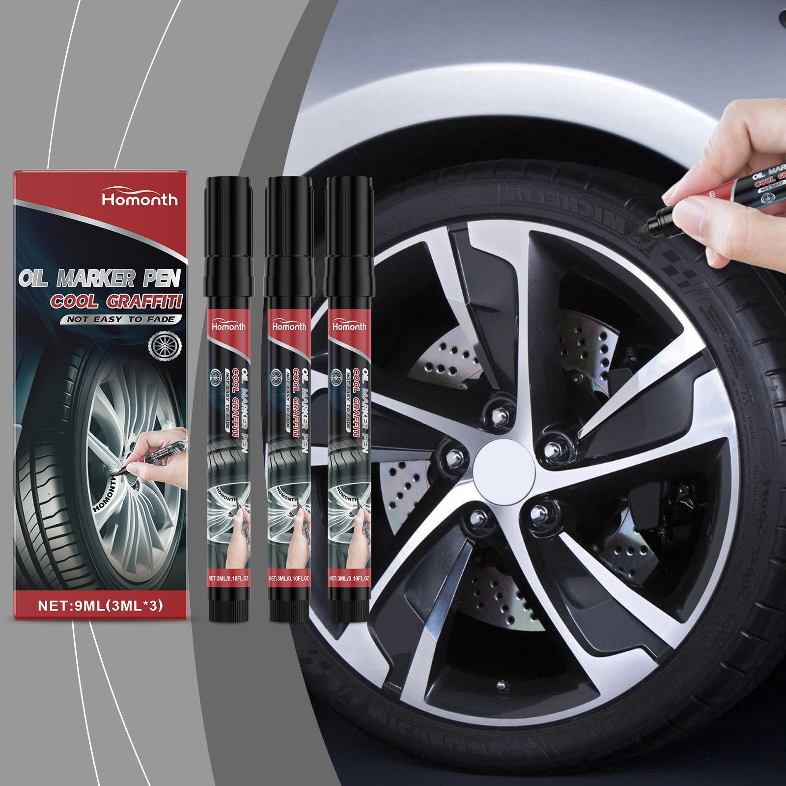 Car Tire Oil Marker Car Tire Paint Graffiti Paint Cool Diy Car Marker - Korvel