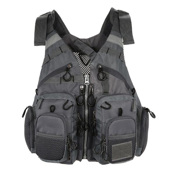 Outdoor Sport Fishing Life Vest Men Breathable Swimming Life Jacket Safety Waistcoat Survival Utility Vest - Korvel