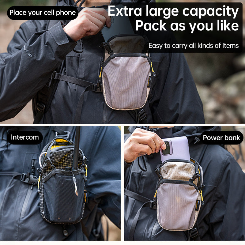 HIKEMAN Outdoor Tactical Waist Bag - Expandable for Backpack, Lightweight Hiking Gear - Korvel