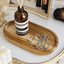 Plateau de Service en Acacia Élégant pour Décoration Intérieure