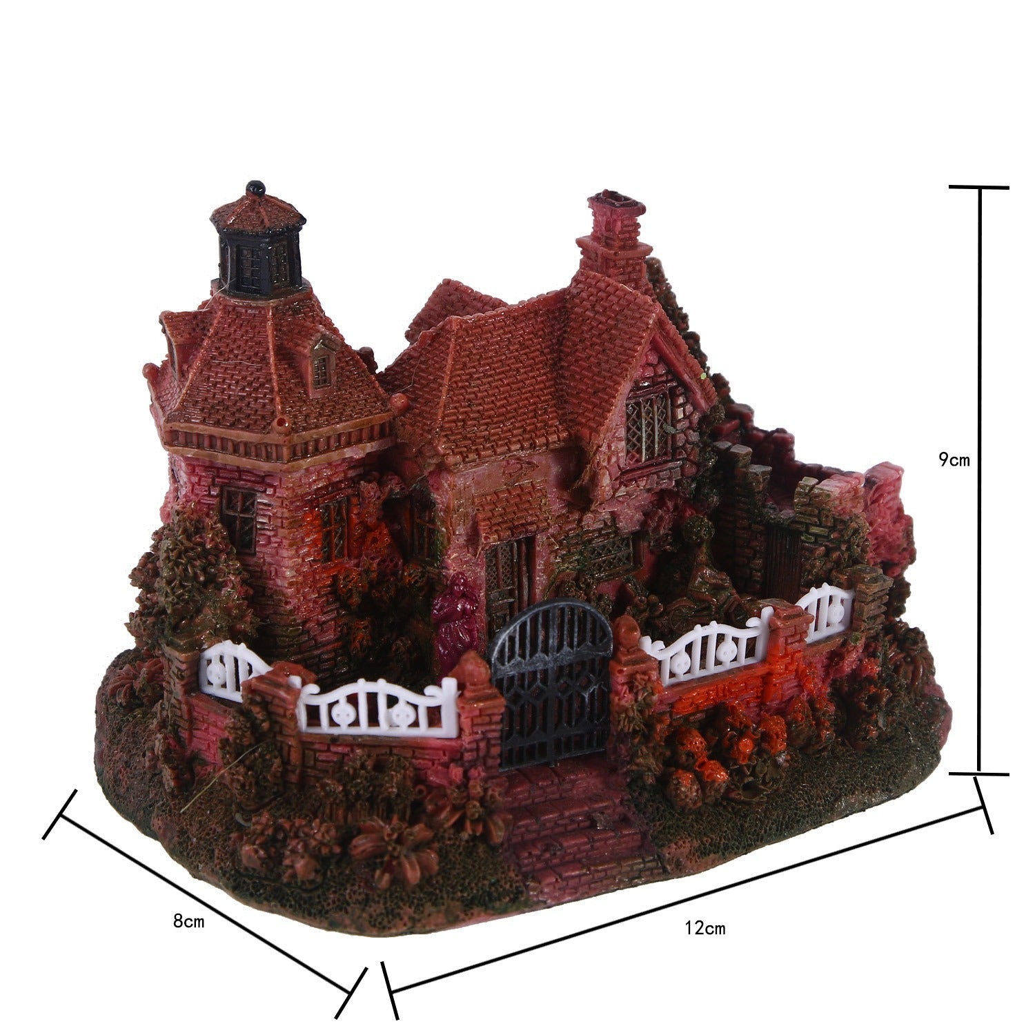 Red House Crawler Toy Avoidance House Fish Tank Decoration - Korvel